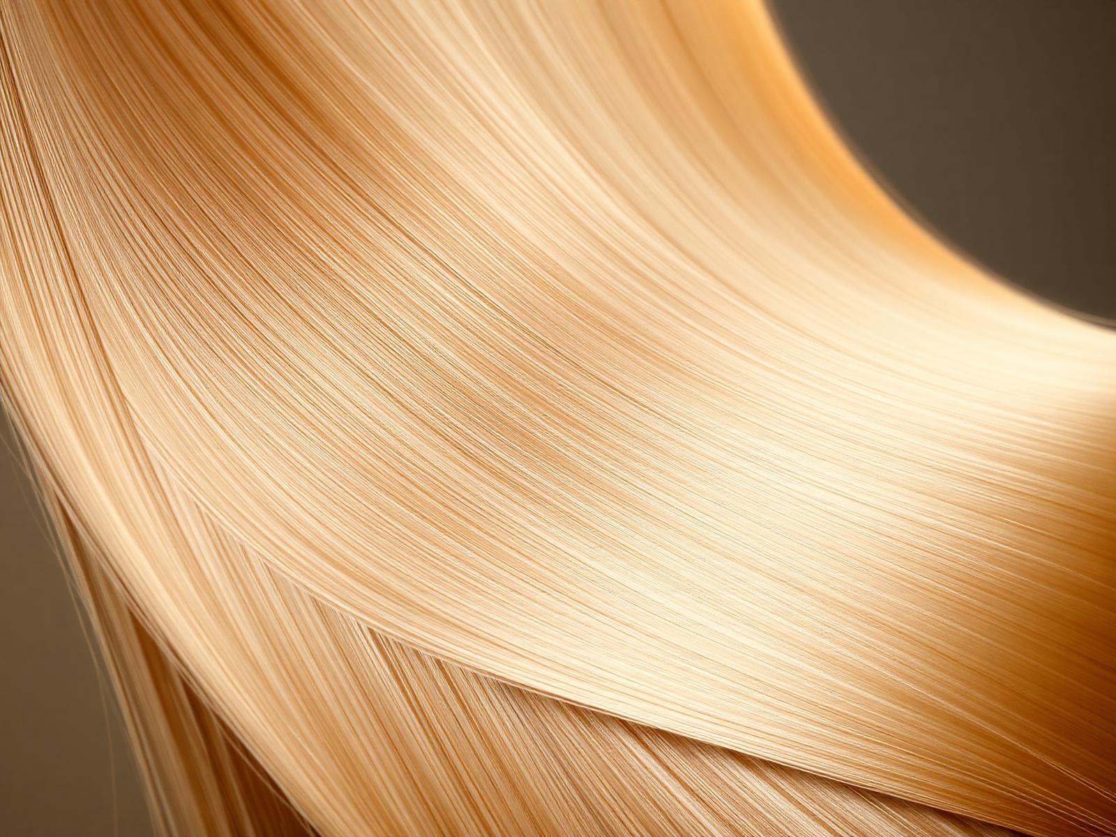 Glossy healthy hair result